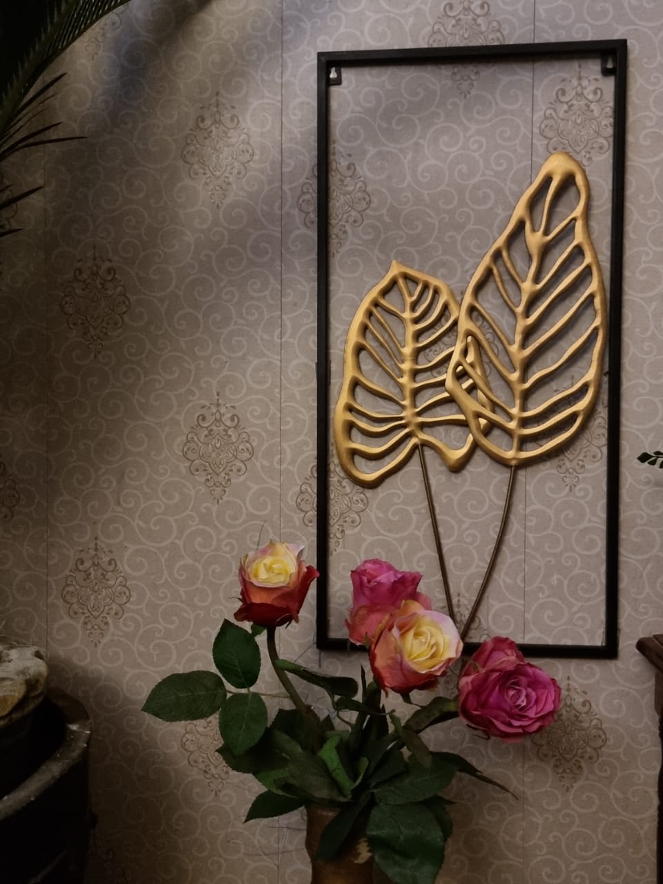 Metal Leaf Wall Art Decor